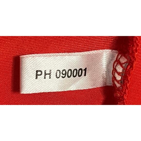 NEW YORK & CO. STRETCH SLEEVELESS BLOUSE, WOMENS, L, ORANGE, PULL-ON, ROUND NECK - Picture 9 of 9